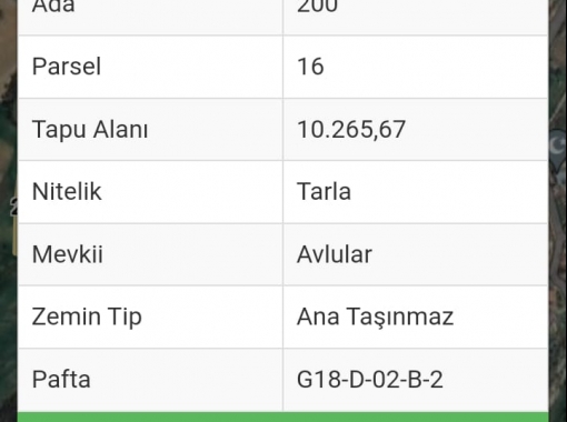 ŞARKÖY İSHAKLI KÖYÜNDE SATILIK TARLA
